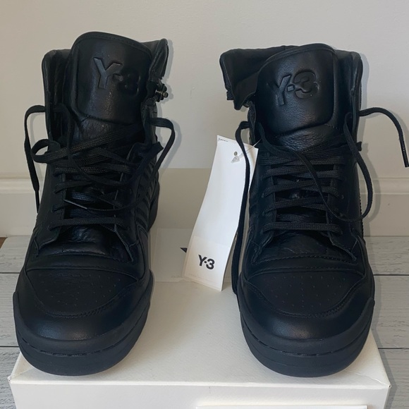 Authentic New w Tags | Size 7 1/2 - Adidas Y-3 Forum High OG Triple Black 2021 - Picture 7 of 11